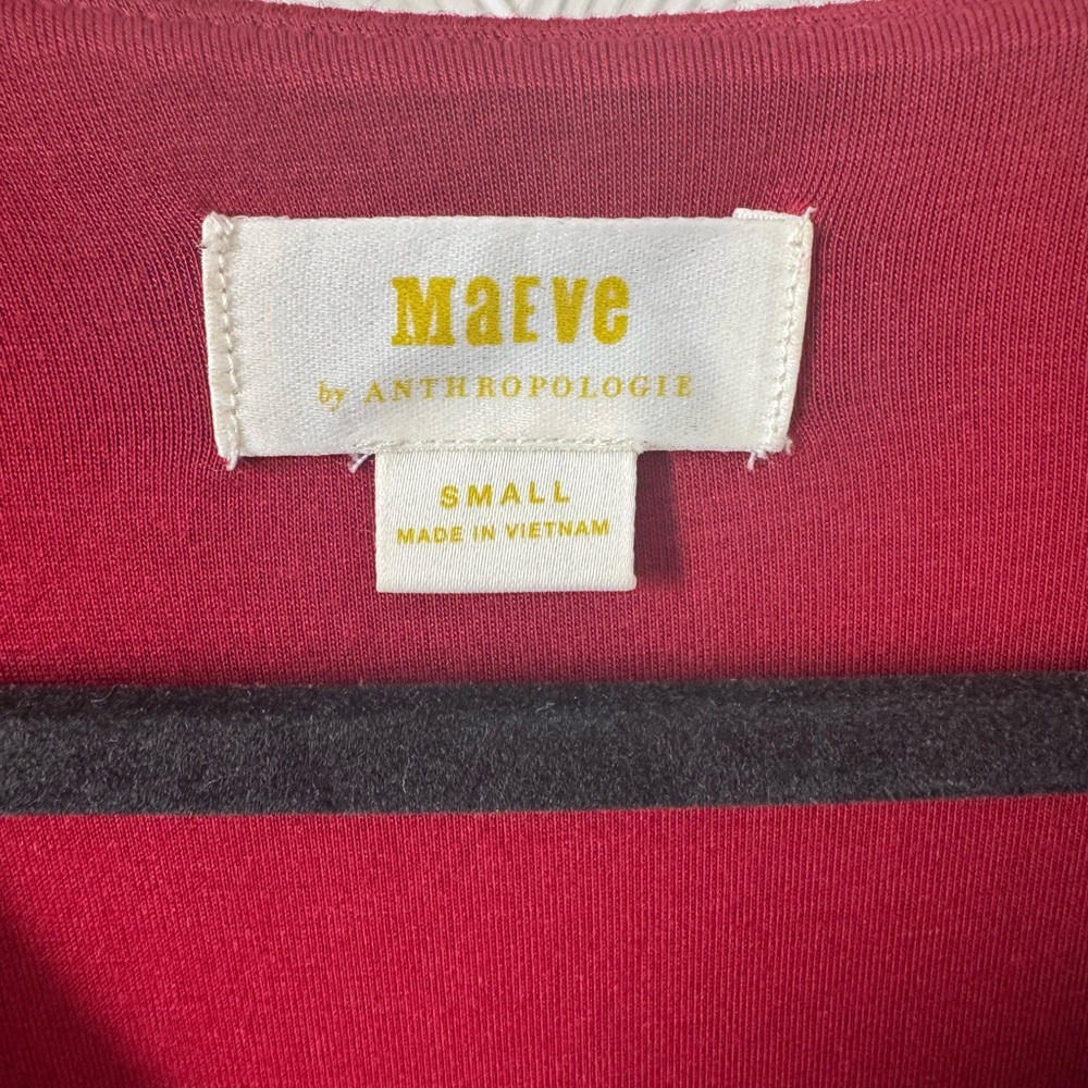 Anthropologie Red Midi Dress - Picture 2 of 7